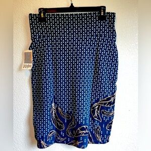 Lularoe Blue Cassie Pencil Skirt-Medium